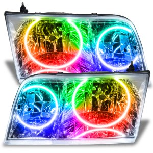 Ford Crown Victoria Headlight Assembly - ORACLE Lighting - SMD Halogen ColorSHIFT 2.0 - Chrome - `98-`11